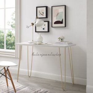 Meja Tamu Minimalis GOLD Meja Kerja / Belajar Meja kamar Cafe hairpin leg / Table Coffe
