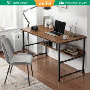E-TIFE Meja Belajar Meja Kerja Meja Kantor Meja Komputer Meja Desktop Rumah Meja Tulis Sederhana