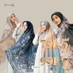HARRAKU Hijab Voal Printing Segiempat Motif PART 1