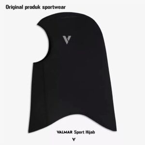 Valmar Sportwear – Kerudung Olahraga Spandex Elastis Hitam