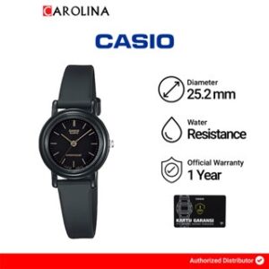 Jam Tangan Wanita Casio General LQ-139AMV-1E Black Dial Black Rubber Band