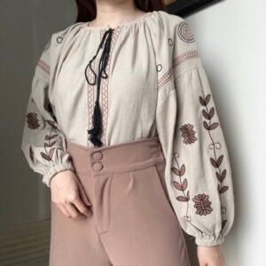 Freya Top atasan blouse wanita linen vintage style by Biel the label