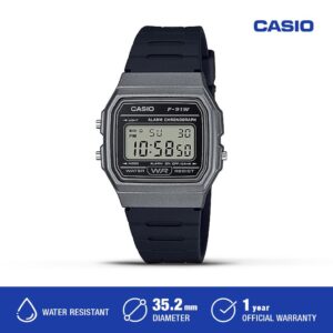 Casio Original F-91WM-1BDF Jam Tangan Pria Digital
