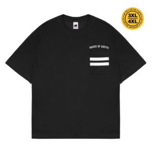 House of Smith Kaos Oversize Pria – Rebpo Black Ovsized #9 – Oversize T Shirt