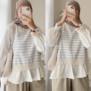 HIZA – Laura Blouse | Blouse Korean Style | Blus Wanita Terlaris