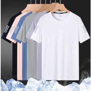 Nylon Kaos Gym T-Shirt Wanita Musim Panas  Dingin Sangat Olahraga Lengan Pendek Baju Running Fitness Sportwear