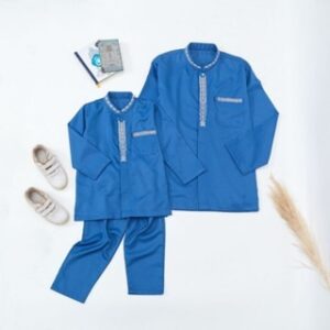 Baju Couple Koko Ayah Dan Anak Laki Laki Full Bordir Matt Toyobo Fodu Lengan Panjang Careem V1