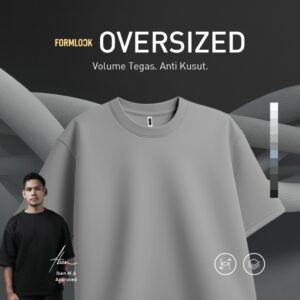 No Void Minds FORMLOCK Oversized T-Shirt | Steel