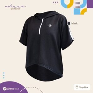 [BEST SELLER] Hoodie Adrea Sportwear by Zaneva | Atasan Olahraga Muslimah | Sporty dan Stylish