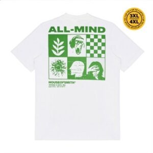 House of Smith Kaos Pria Lengan Pendek – All Mind White #3 – T Shirt