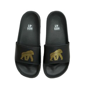 House of Smith BJM Sendal Slide Pria – Sanbloops Black Gold #3 – Slippers Sandals
