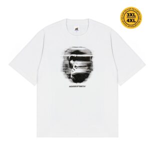 House of Smith Kaos Oversize Pria – Blurry Oversize White #8 – Oversize T Shirt
