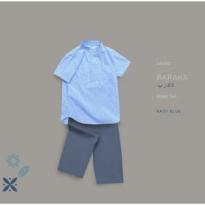 Keola – Setelan Koko Baraka | Baju Koko Stripe Anak Ramadhan (Setelan Muslim Koko Set Anak) Usia 1 – 11 Tahun