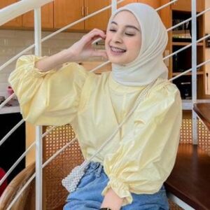 Moni Blouse Atasan Wanita Katun Linen Premium Adem & Nyaman Dipakai