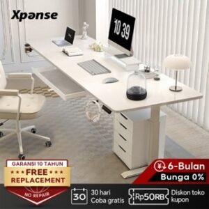 Xpanse Meja Kerja Elektrik Adjustable Standing Desk Meja Belajar Meja Komputer Kantor Meja Gaming