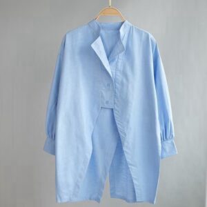 Kemeja wanita lengan panjang / Atasan wanita polos korean style bahan shakila