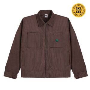 House of Smith Jaket Boxy Pria – Clover Boxy Cord Jacket Brown #3 – Work Jacket