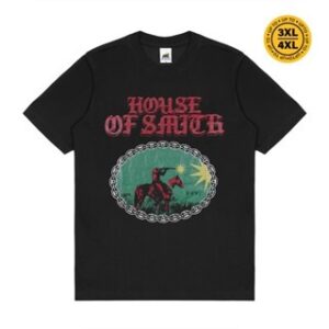 House of Smith Kaos Pria Lengan Pendek – Brook Regular Black #3 – T Shirt