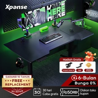 Xpanse Serat Karbo Meja Gaming Meja Kerja Elektrik Meja Belajar Meja Komputer Kantor Adjustable Desk