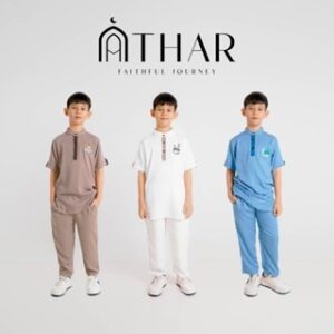 Ammarkids – Kurta Athar Baju Setelan Muslim Anak Laki-Laki 3 – 12 Tahun