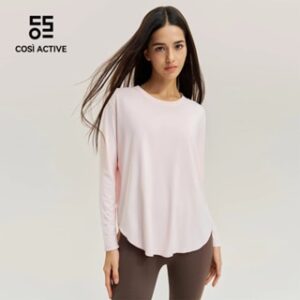 COSI ACTIVE Kaos Baju Atau Atasan Olahraga Wanita Lengan Panjang Kaos Long Sleeve T-Shirt Yoga oversize