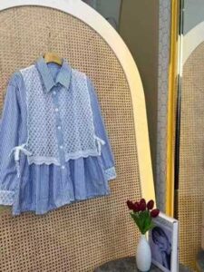 NAYA BLOUSE // BLOUSE WANITA // KEMEJA ATASAN SALUR WANITA TERBARU