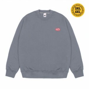 House of Smith Sweater Crewneck Oversize Pria – Circle Logo Badge Oversized Crewneck Grey