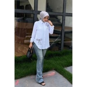 Cellia Atasan wanita Bahan Rayon twill kemeja wanita kekinian Blouse bordil