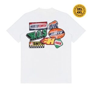 House of Smith Kaos Pria Lengan Pendek – Badge Tshirt White #4 – T Shirt