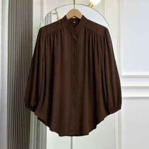 Kemeja Rayon Twill Lengan Panjang Amena Blouse Atasan Wanita