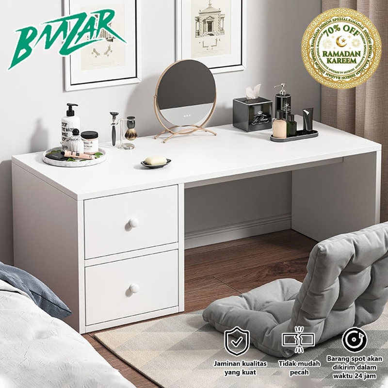 BMZAR Meja Rias Jendela Teluk  Meja Belajar Meja Kerja Tempat Tidur Multifungsi Meja Kayu Mini Desk Meja Lesehan
