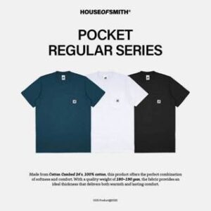 House of Smith Kaos Pria Lengan Pendek – Pocket Regular – T Shirt