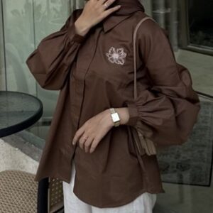 Hosofshopaholic – SAVANA SHIRT –  Kemeja Basic  – Baju Lengan Panjang – Atasan Wanita Kekinian