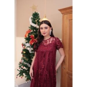 Miss Nomi Hyacinth Dress Pesta Mewah Brukat Jumbo Kondangan Outfit