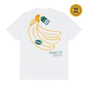 House of Smith Kaos Pria Lengan Pendek – Banana Life Regular White #5 – T Shirt