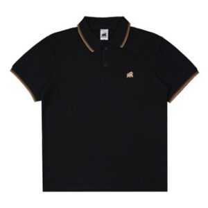 House of Smith BJM Polo Shirt – Gold Line Polo Shirt Black – Kaos Polo Pria