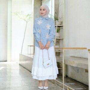 Emeraude | Flora Flower Shirt / Kemeja Bunga Bunga Jumbo / Kemeja Wanita Jumbo
