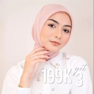 Lozy Hijab – 199K Get 3 Kirana Paris Plain Japan Square (Hijab Segiempat Bahan Paris Japan Premium)