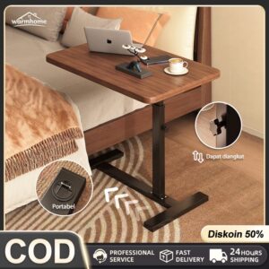 COD Meja Laptop Roda Meja Laptop Lipat Adjustable Meja Portable Laptop meja kerja adjustable Meja Belajar Standing  Meja Belajar Portable dengan Roda