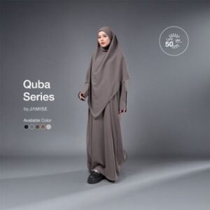 Jamise | Quba Series | Abaya Set Khimar Anti UV Outfit Umroh