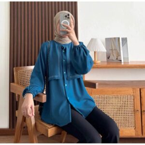 Atasan Wanita TRIANA BLOUSE Katun Bordir (L, XL)