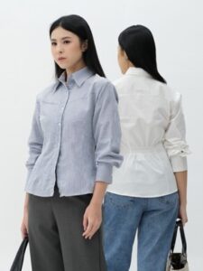 Kemeja Fitted Wanita | Katherine Shirt | HULM