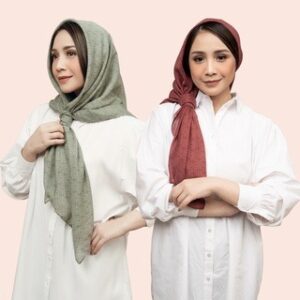 Diario x Nagita Slavina – Ultrafine Plain Scarf Kerudung Segi Empat