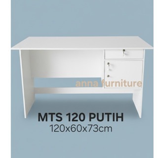 Meja Kerja Kantor Partikelboard Tebal Anti Goyang