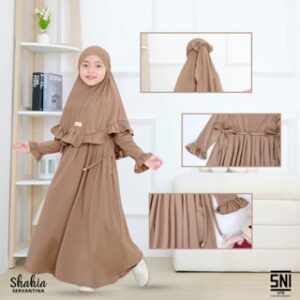 Shahia Servantina – [Satu Set Jilbab] Zivana Set Dress Gamis Anak Perempuan