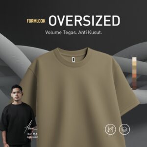 No Void Minds FORMLOCK Oversized T-Shirt | Almond