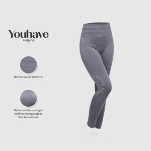 YouHave ( You’ve ) Celana Legging Pakaian Bawahan Olahraga Sport Celana Senam Aerobik Zumba Yoga Gym Fitness Sportwear Wanita Perempuan Padel Paddle Y00003B