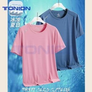 Baju Olahraga Kaos Unisex Nylon Premium Atasan Pria Dry Fit Lengan Pendek Pakaian Gym Polos Musim Panas Wanita Sports T-Shirts Lari Running Fitness Sportwear