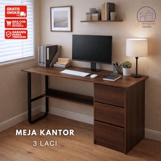 Meja 3 Laci Meja Belajar Minimalis Meja Komputer Dengan 3 Laci Meja Kantor Minimalis Meja Tulis Rumah Tangga Meja Minimalis Modern - Meja Kerja Minimalis