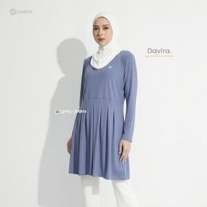 Zaneva – Davira Tunik Sportwear Hijab | Baju Olahraga Muslimah Modis Nyaman Ringan dan Adem